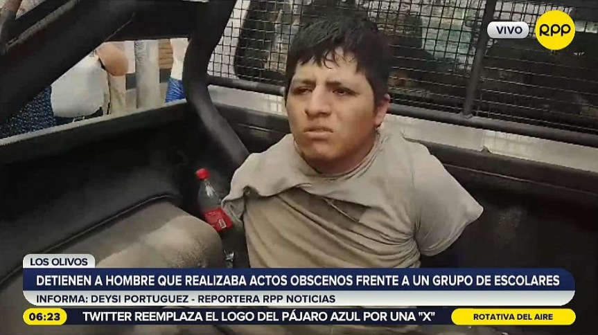 Capturan a hombre que mostró sus genitales a un grupo de escolares en Los&nbsp;Olivos