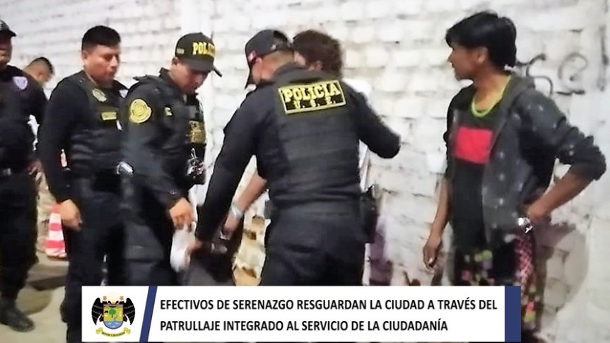 Huaral: Efectivos de serenazgo resguardan la ciudad a través del patrullaje integrado al servicio de la&nbsp;ciudadana