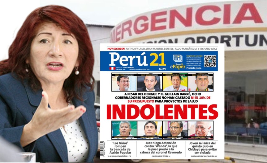 Lima Provincias dentro de las 15 regiones ineficientes en inversiones en salud, según reportaje de Perú 21 a nivel&nbsp;nacional