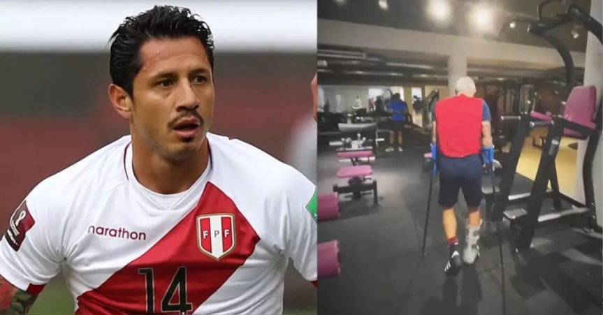 ¡En muletas y una férula! Gianluca Lapadula no se rinde y continúa entrenando tras ser operado del&nbsp;tobillo