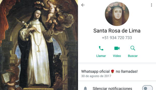 ¿Quieres que Santa Rosa de Lima te escuche? Paso a paso para enviar una carta vía&nbsp;WhatsApp