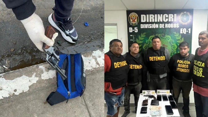 Con una granada en su poder: capturan a cinco presuntos extorsionadores en el&nbsp;Callao