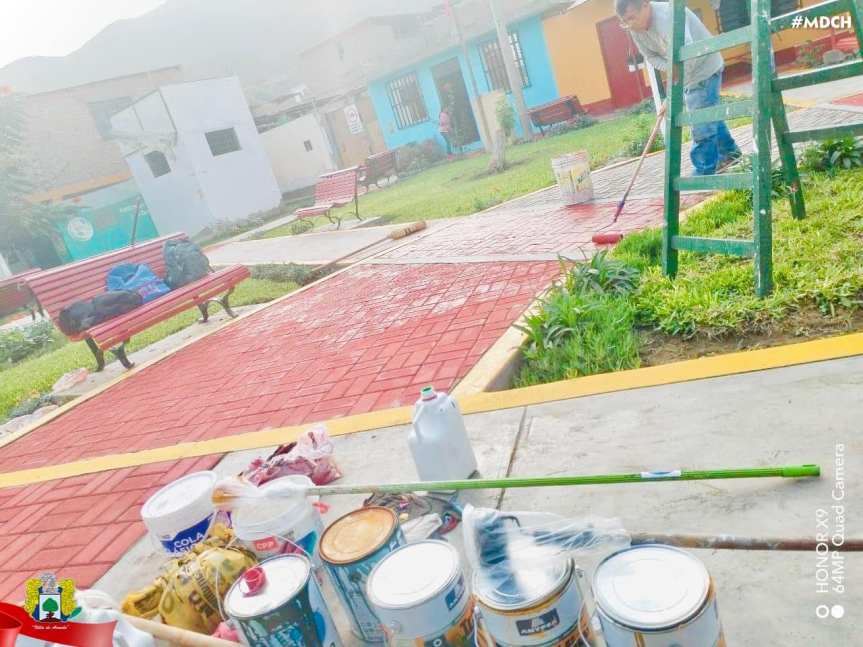 Exitosa colaboración comunitaria: Mantenimiento de áreas comunes y plaza central en Cerro la Culebra en&nbsp;Chancay