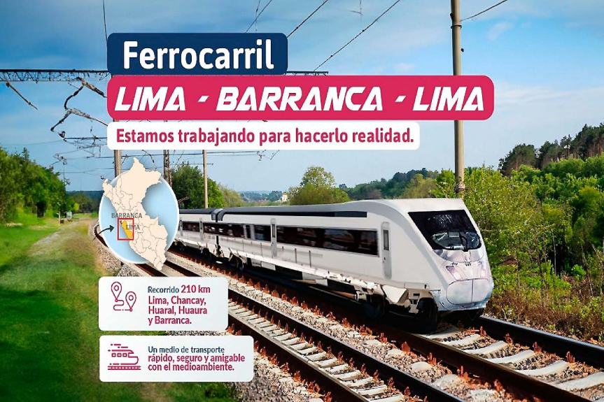 Moderno ferrocarril unirá provincias del norte&nbsp;chico