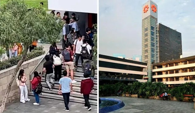 Surco: joven cae de edificio en la Universidad de Lima y es trasladado en camilla a&nbsp;clínica