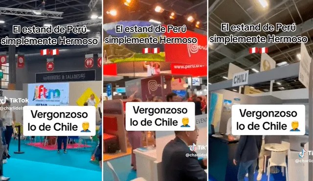 Chilena compara el stand de PERÚ y CHILE en un evento turístico en EUROPA: “Me da mucha&nbsp;pena”