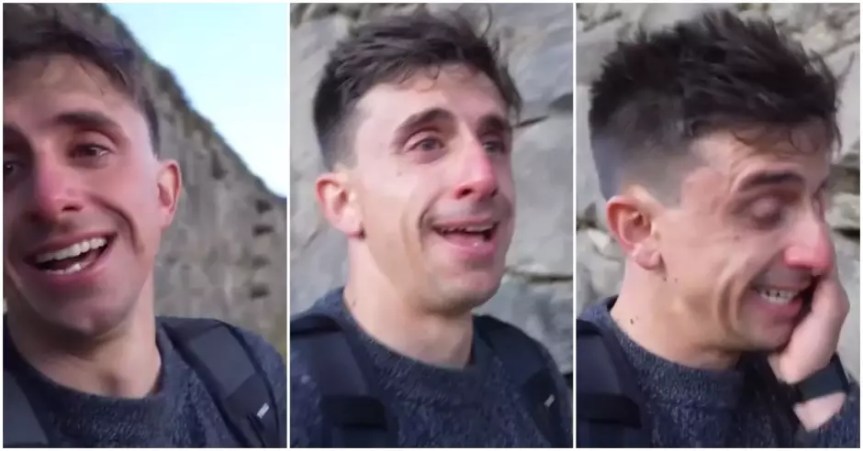 «Perú es una maravilla»: Italiano se emociona hasta las lágrimas al visitar Machu Picchu por primera&nbsp;vez