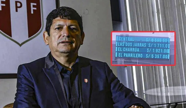 Revelan cuantiosos gastos realizados por Agustín Lozano con dinero de la Federación Peruana de&nbsp;Fútbol