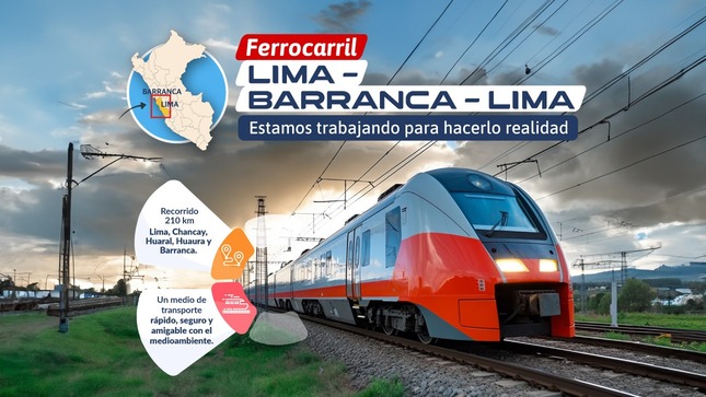 MTC abrió convocatoria para la elaboración del Estudio de Preinversión del Ferrocarril&nbsp;Lima-Barranca