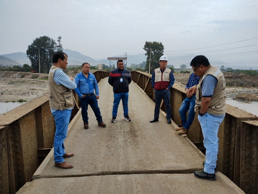 Funcionarios de Huaral y Aucallama verifican mal estado de puente Rojo – la&nbsp;Huaca