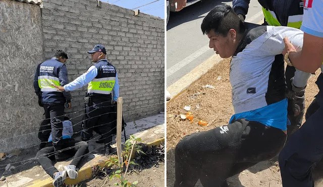 Asaltan en agente bancario en Áncash y la moto se les apagó en plena fuga: serenos los&nbsp;capturaron