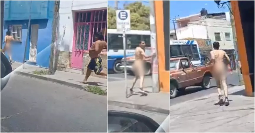 Fuga sin pudor: Hombre huye desnudo tras ser descubierto con mujer&nbsp;casada