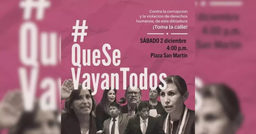 «¡Qué se vayan todos!»: Convocan marchas para el 2 de diciembre por crisis política en el Ministerio&nbsp;Público