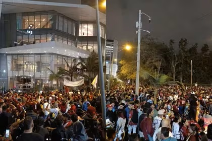 Perú vs Venezuela: hinchas venezolanos se sienten locales y arman fiesta en Lima con multitudinario banderazo a su&nbsp;selección