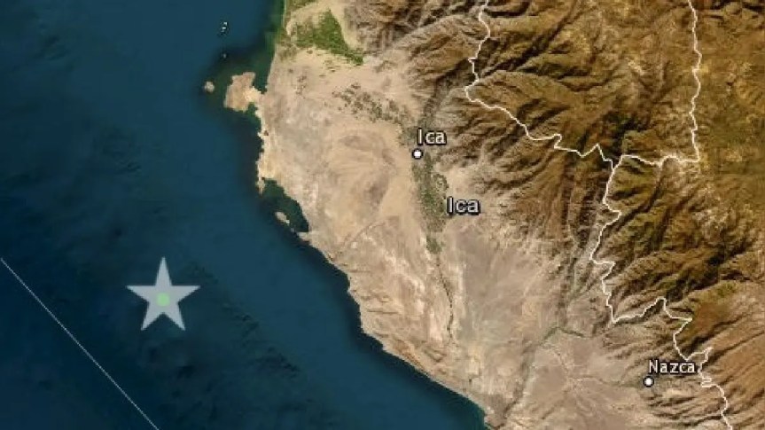 Un sismo de magnitud 4.0 remeció la región Ica esta&nbsp;tarde