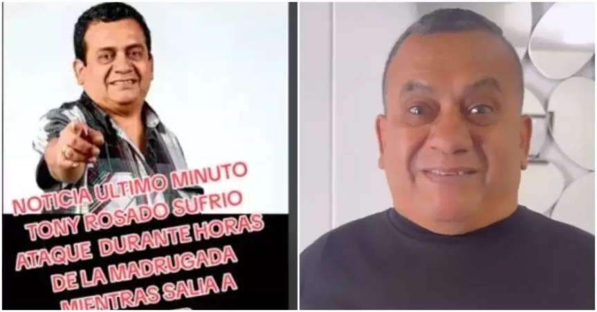 Tony Rosado desmiente los rumores de su supuesto fallecimiento: «Estaba de parranda, sigo&nbsp;vivo»