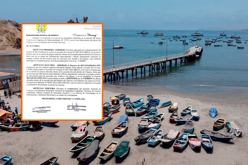 Acuerdan cerrar las playas en el distrito de&nbsp;Chancay