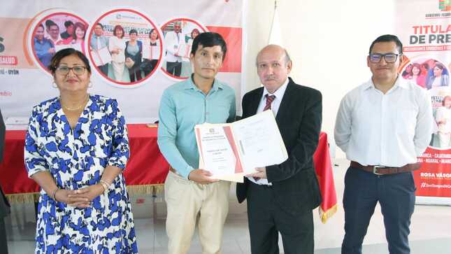 40 Instituciones educativas y 5 establecimientos de salud son titulados por el Gore&nbsp;Lima