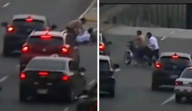 Camioneta arrolla a ladrones que huyeron con S/52.000 tras robar en Real Plaza Centro&nbsp;Cívico