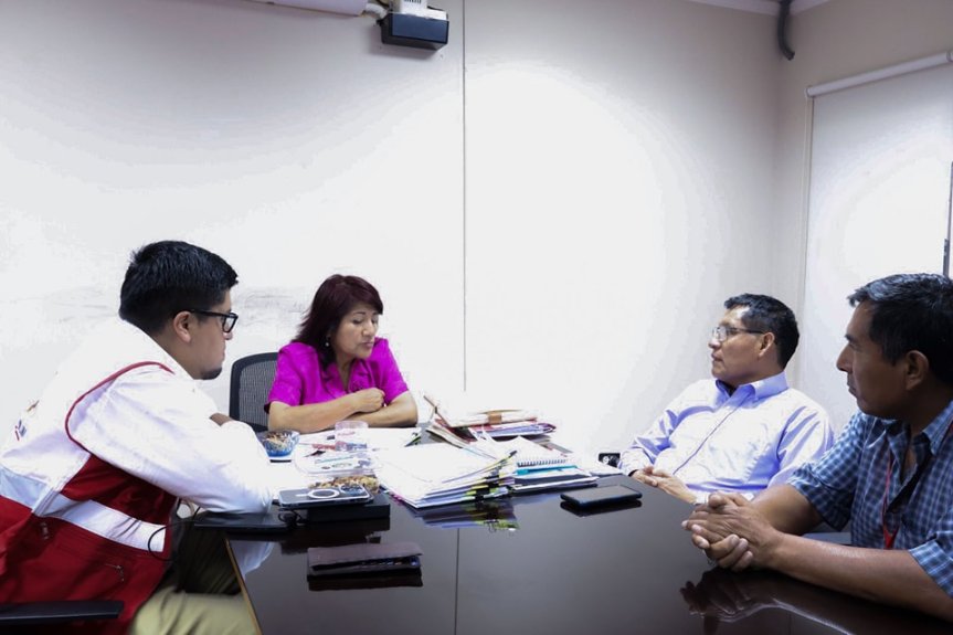 Alcalde de Aucallama sostiene reunión de coordinación con gobernadora regional de&nbsp;Lima