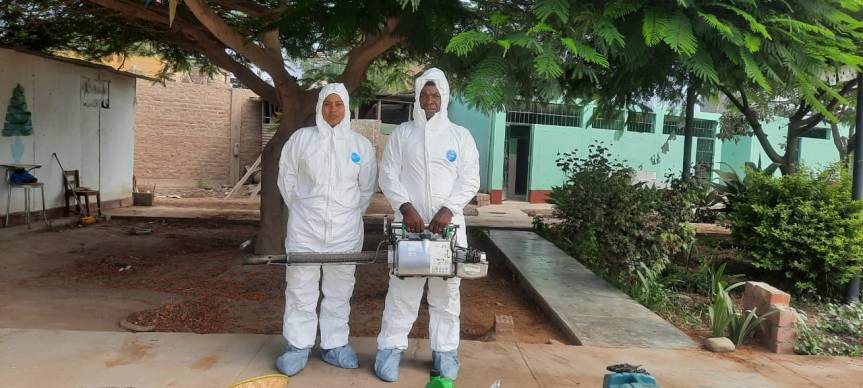 Municipalidad de Aucallama inicia plan de fumigación y desinfección en instituciones&nbsp;educativas