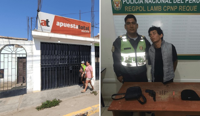 Capturan a delincuente cuando celebraba en cantina tras robar una casa de apuestas en&nbsp;Chiclayo