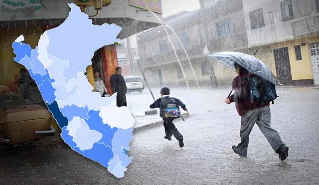 Senamhi advierte lluvias extremas del 11 al 13 de febrero en 24 regiones: ¿cuáles&nbsp;son?