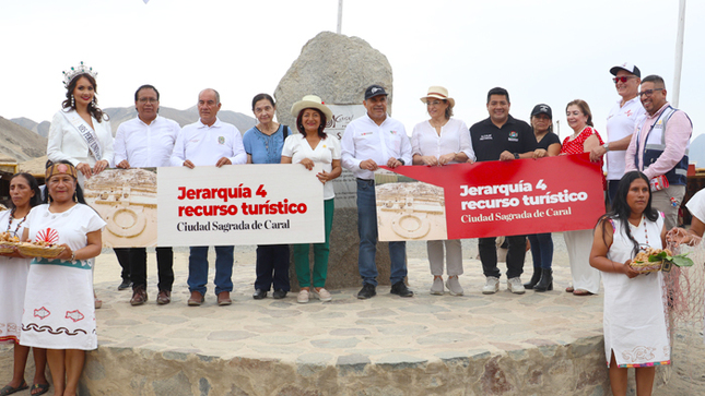 Gobernadora Rosa Vásquez recibe oficialmente la Jerarquía 4 para la Ciudad Sagrada de&nbsp;Caral