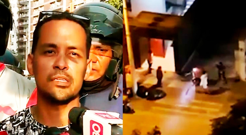 Surquillo: Repartidores de delivery protestan por compañero agredido por tocar varias veces timbre de un edificio