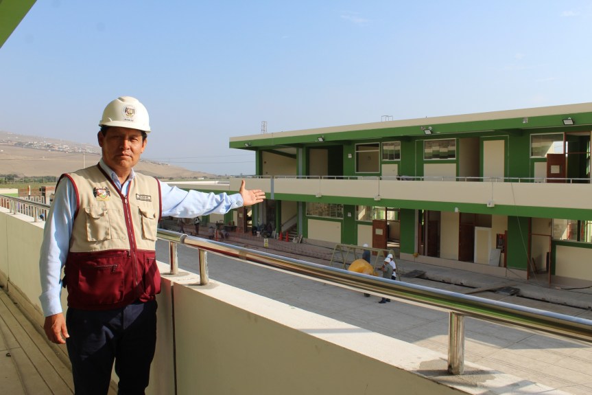 Pasamayo: Notables avances en la construcción de pabellones en I.E. José Carlos&nbsp;Mariátegui