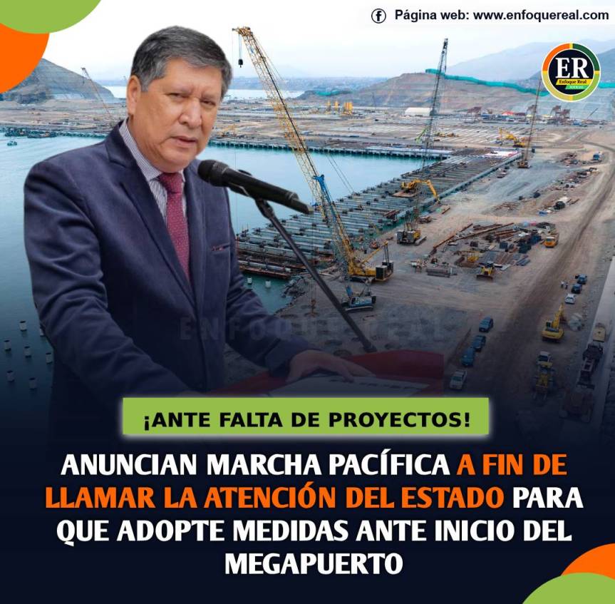 Autoridades chancayanas anuncian marcha pacífica a fin de llamar la atención del Estado para que adopte medidas ante inicio del&nbsp;megapuerto