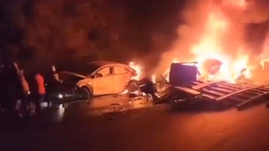 Tragedia en Carretera Central: Quíntuple choque deja un muerto y cuatro heridos en San&nbsp;Mateo