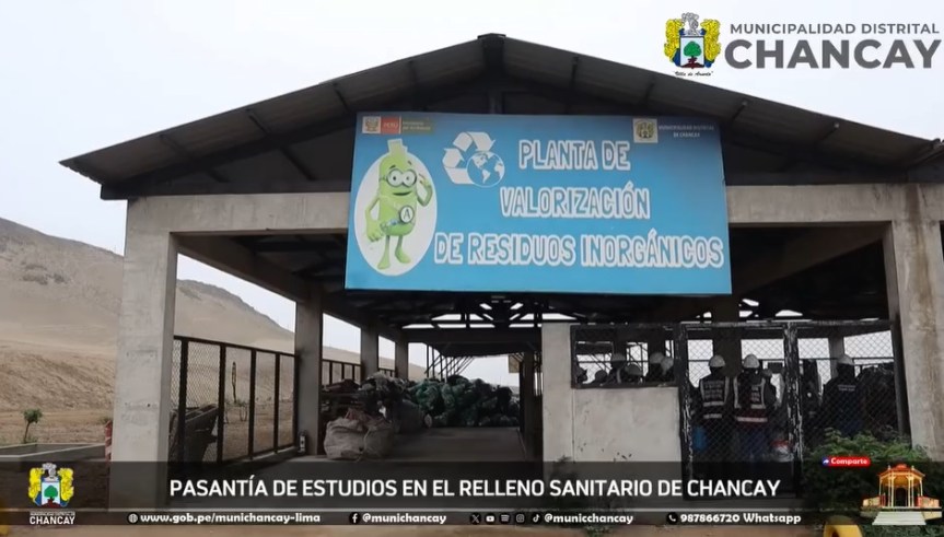 Chancay: Enriquecedora pasantía de estudios en el relleno sanitario con estudiantes de la Universidad Nacional de Ingeniería&nbsp;(UNI)
