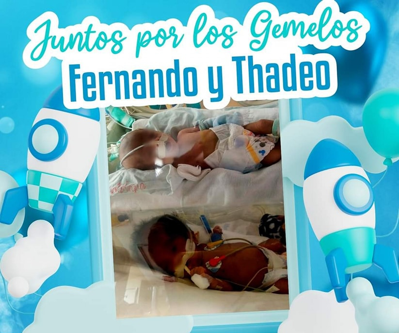 Santa María: hermanitos Fernando y Thadeo luchan para sobrevivir tras nacer prematuramente a los 6&nbsp;meses