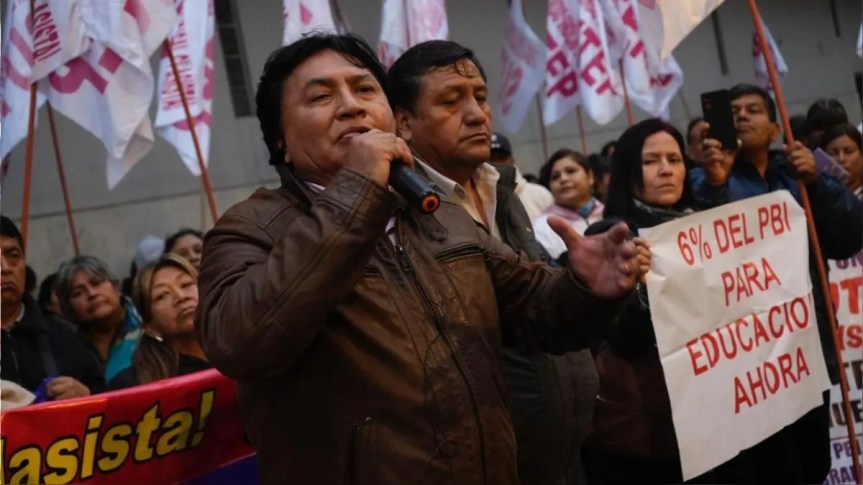 Dirigente del Sutep anuncia huelga general docente si no se cumple aumento salarial y mayor presupuesto para&nbsp;Educación