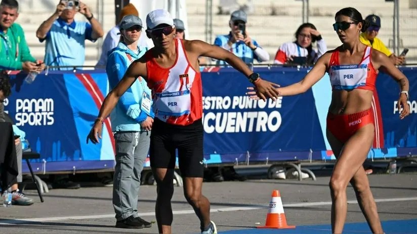 ¡Lo dieron todo! Kimberly García y César Rodríguez quedaron cuartos en la Maratón de Relevo Mixto en París&nbsp;2024