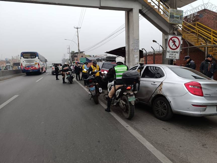 Realizan operativos conjuntos de fiscalización en materia de transporte en el distrito de&nbsp;Chancay