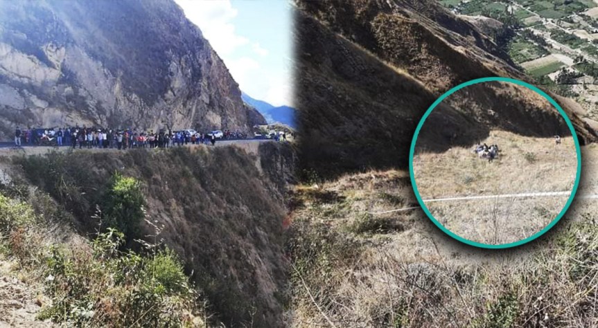Madre e hijo caen a un abismo de 300 metros en la vía Huancayo –&nbsp;Huancavelica