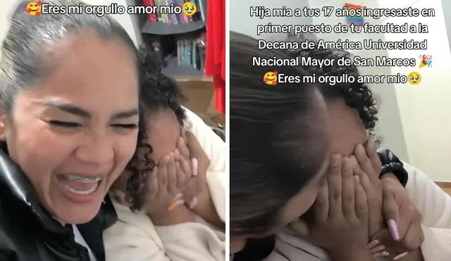 Madre llora de emoción al ver que su hija de 17 años ingresó a San Marcos: “¡Eres mi&nbsp;orgullo!”