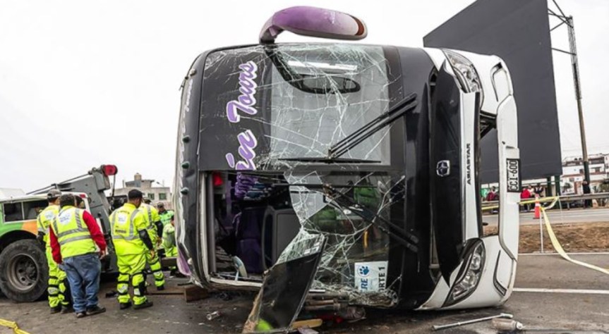 Accidente en Panamericana Sur: comunicado de Sutran tras volcadura de bus que dejó 4&nbsp;muertos