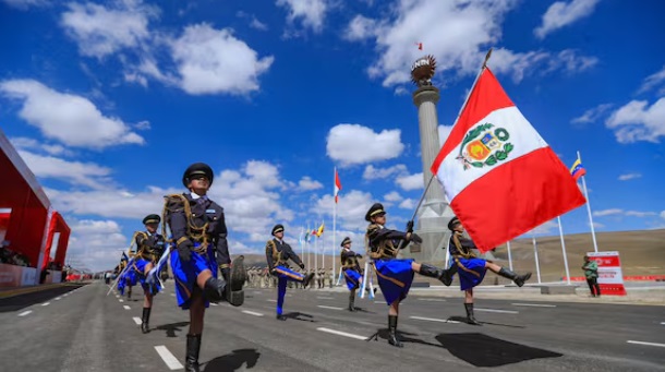 Chacamarca vibra con el imponente Desfile Cívico Escolar por el Bicentenario de la Batalla de&nbsp;Junín