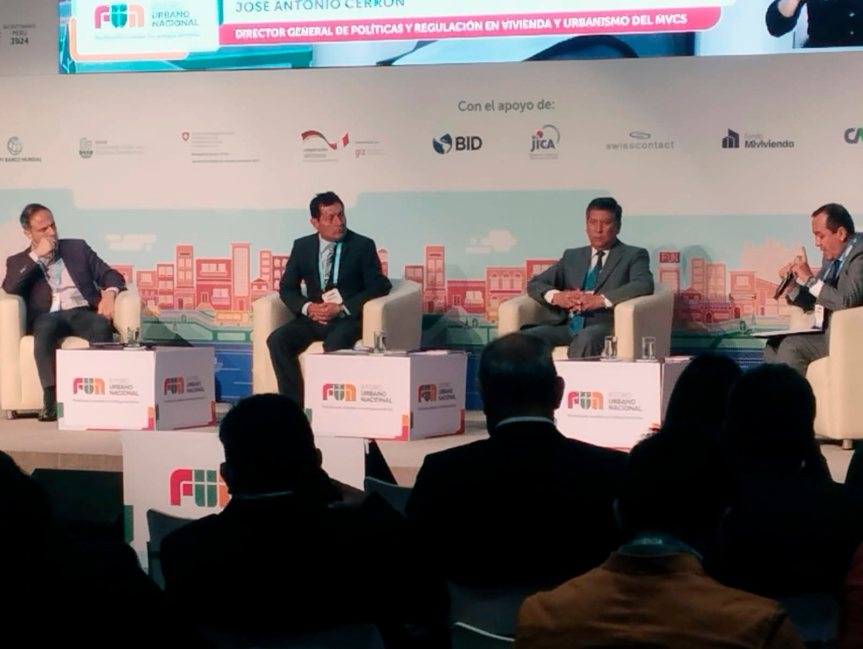 Ing. Edwin Valdivia participa en el III Foro Urbano&nbsp;Nacional