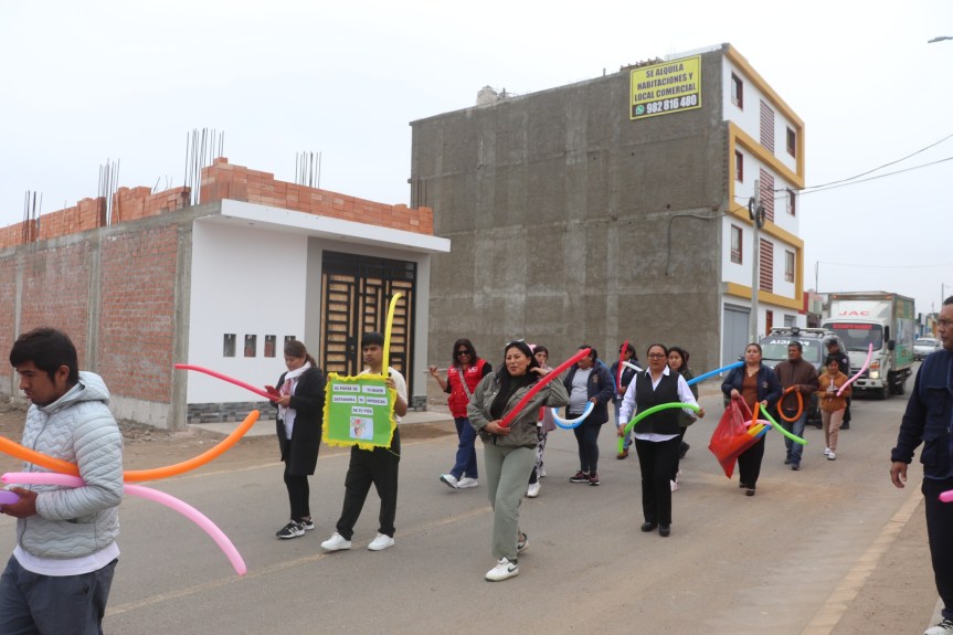 Pasacalle en el Día de la Salud Mental en&nbsp;Aucallama