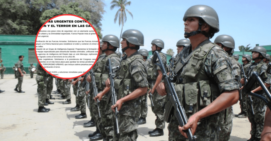 Fuerza Popular plantea que FF.AA. administren temporalmente por 120 días las&nbsp;cárceles