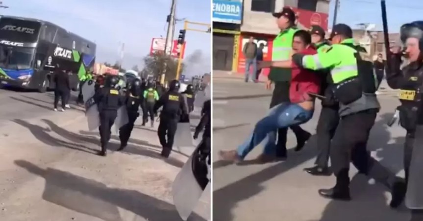 Paro de transportistas: Reportan enfrentamientos entre PNP y manifestantes en&nbsp;Huancayo
