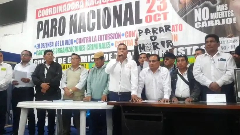 Gremios de transportistas anuncian paro nacional para el 23 de octubre: «Vamos a hacer una marcha&nbsp;pacífica»