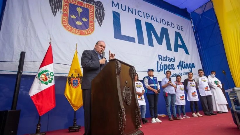 López Aliaga sobre donación estadounidense: «Son trenes que están&nbsp;trabajando»