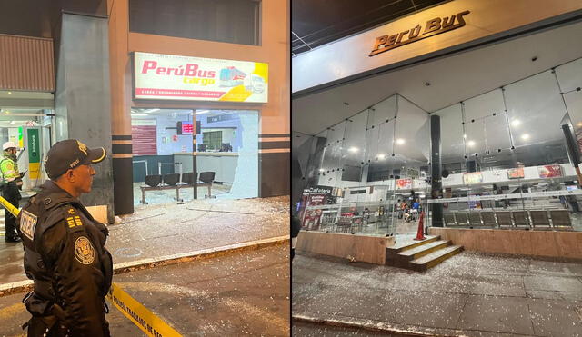 Lanzan explo.sivo a empresa Perú Bus en La Victoria: 5 personas resultan&nbsp;heridas