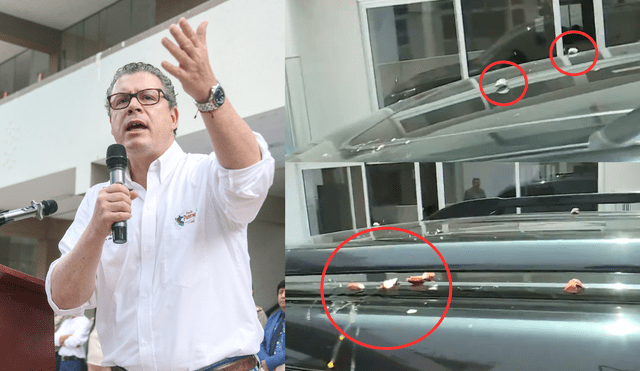 Ate: lanzan huevos a vehículo que transportaba al ministro de Educación durante inauguración de&nbsp;colegio
