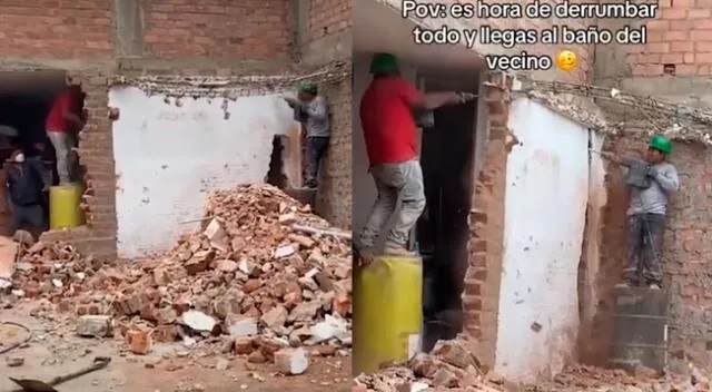 Peruana descubre que vecino usó su pared para construir su baño: «Tenía hasta&nbsp;porcelanato»